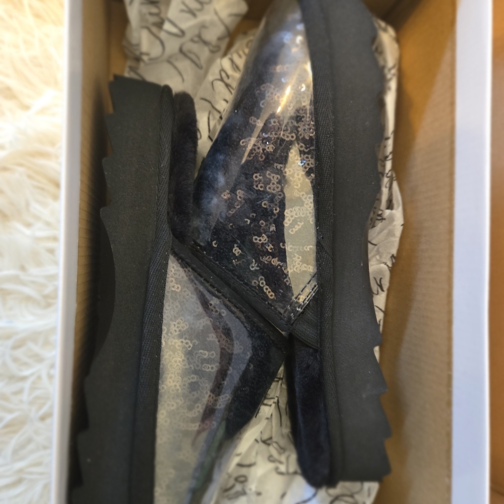 Wild Pair Womens Portiaa Faux Fur Slip On Slide Slippers Size 7 NIB - Picture 3 of 10